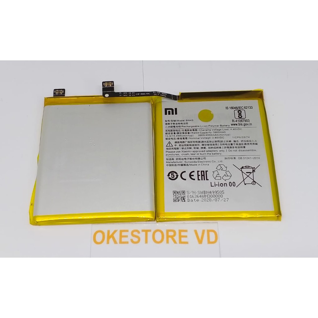 KUALITAS ORI / BATERAI ORI XIAOMI BN49 / BATRE REDMI 7A / BATERE / BATERY