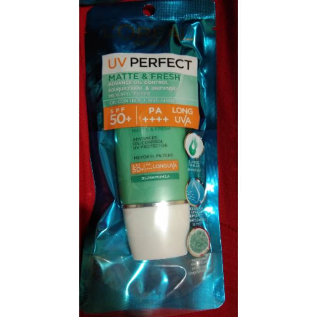 Loreal Paris UV Perfect Matte and Fresh / Rosy White Sunscreen Skin Care.