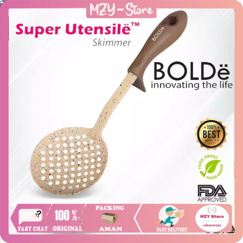 (FREE Sendok Takar) BOLDe Super Utensile Beige Spatula BOLDe Sutil Sodet Sendok Satuan Bolde 1 Pcs - ORIGINAL 100%