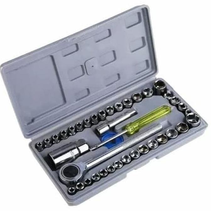 Diskon promo Kunci Sok Aiwa Wrech Set 40 In 1 Kunci Sock Shock Pas 68