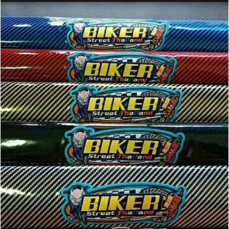 kulit sarung jok motor karbon biker thailand bordir