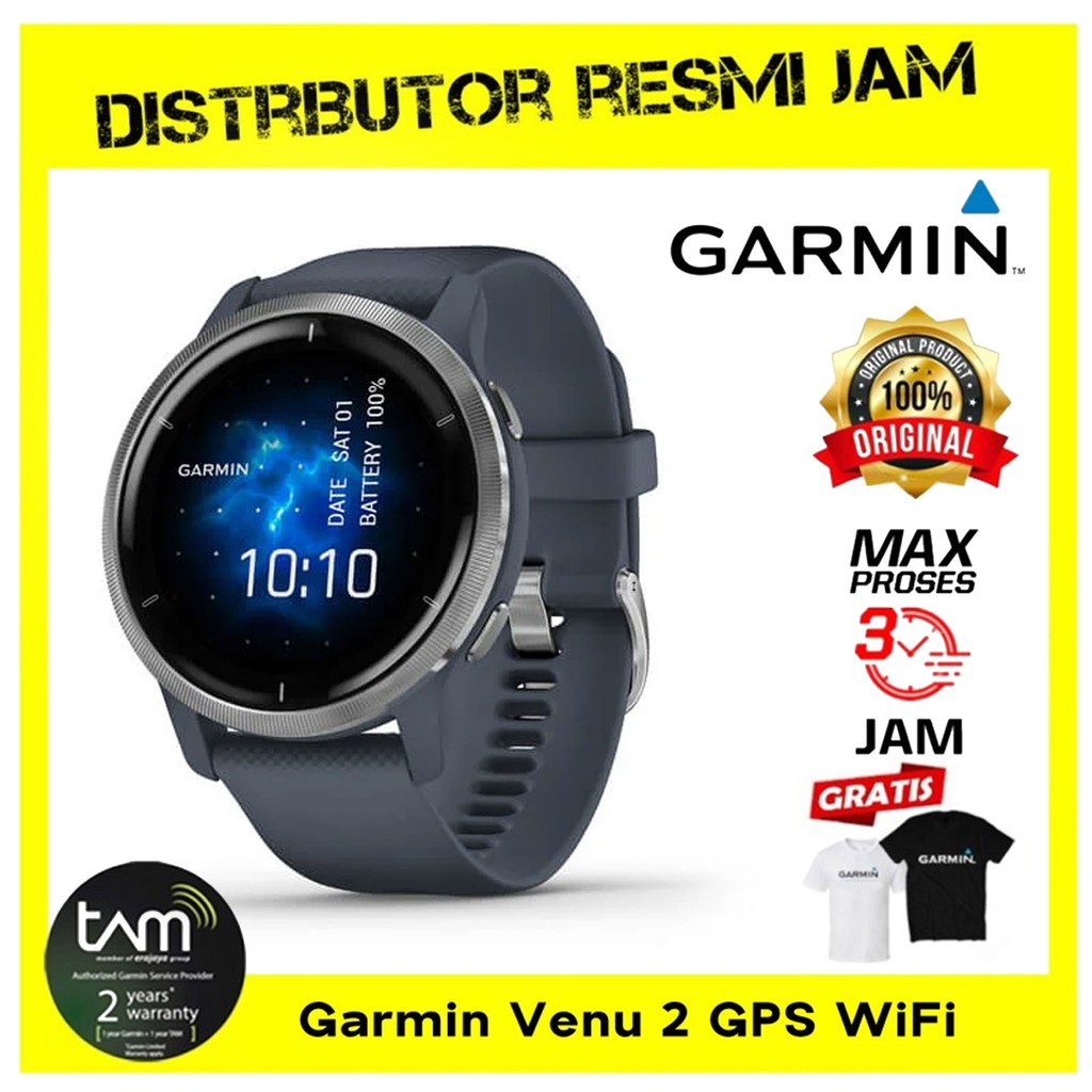Garmin Venu 2 / Garmin Venu2 GPS WiFi - Garansi Resmi TAM