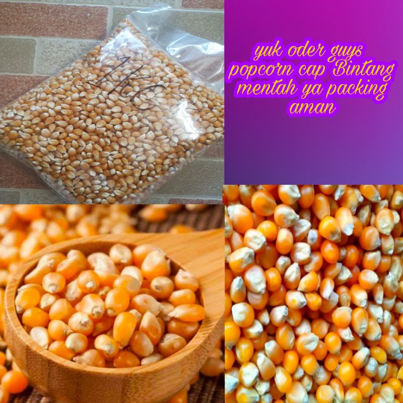 

Jagung popcorn cap bintang 1kg