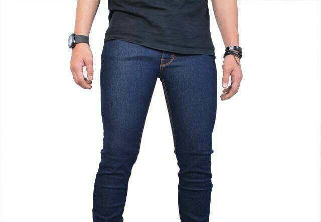 AIRBLACK DENIM TERLARIS / 784 VICTORY celana jeans BIRU panjang skinny semi slimfit cowo / cowok /