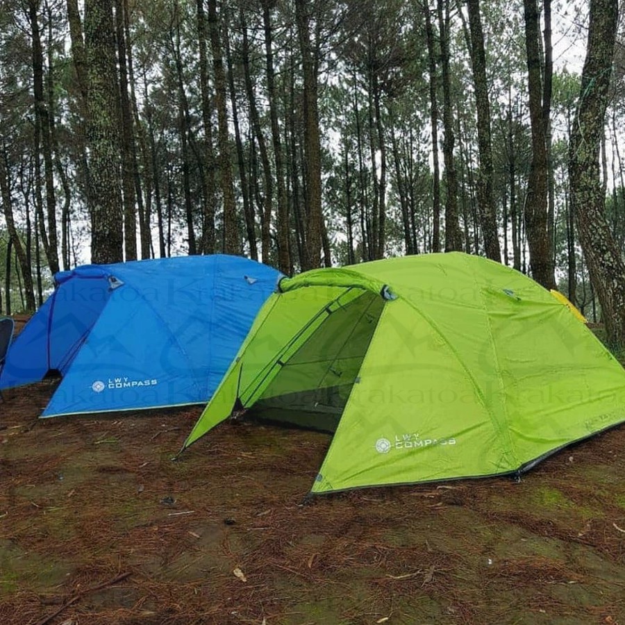 【COD】 Tenda Dome Compass LWY` Double Layer 4 - 5 Orang` Fiber 4P 5P Tent` Camping Outdoor Kemah Compas