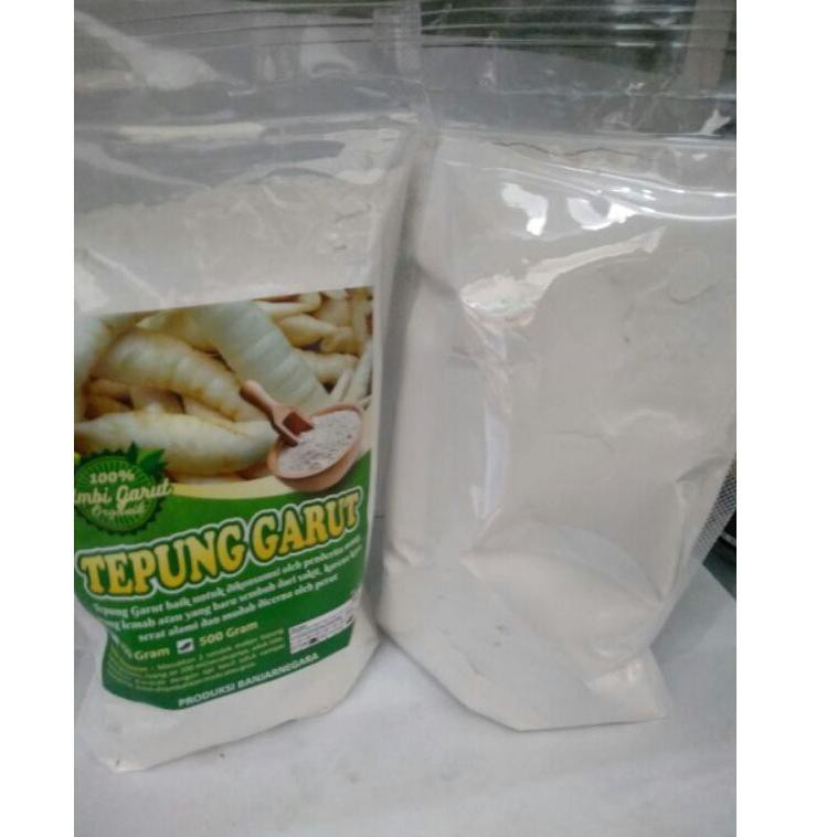 

{SP DF 16F1Aq} Solusi Atasi Maag Asam Lambung Tepung Garut/irut/Angkrik /Garut Organik 500 Gram ☣