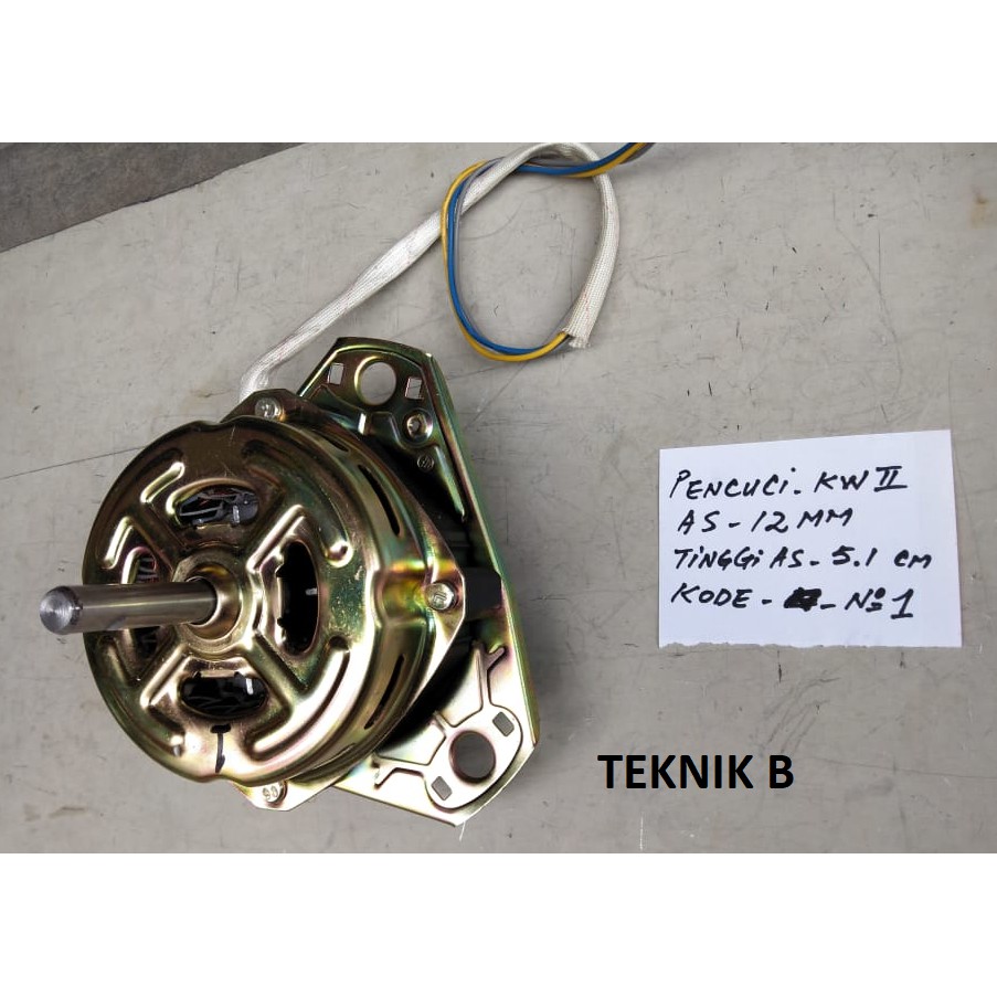 Dinamo Mesin Cuci Wash Motor 135W Shaft diameter 12mm