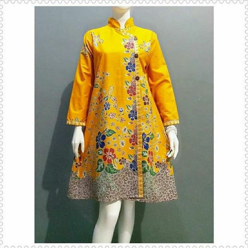 TUNIK BATIK CANTIK BUSUI PAKAIAN WANITA DRESS MODEL TERBARU EXCLUSIVE PREMIUM