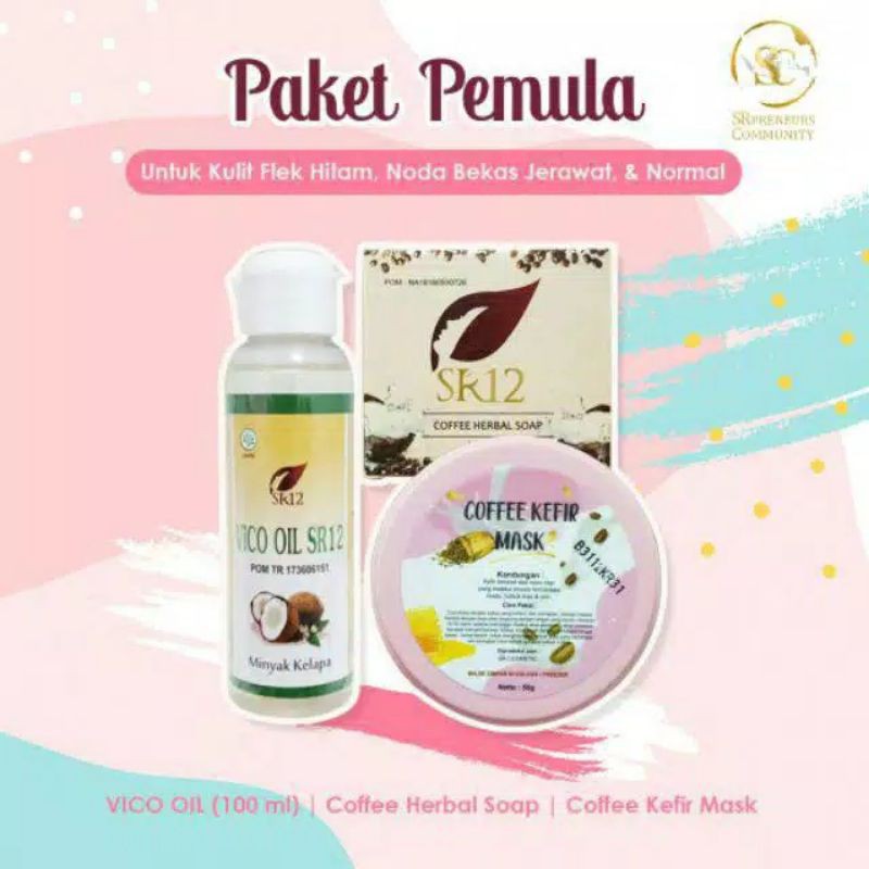 Paket Pemula Untuk Kusam Dan Flek Hitam Sr12 Herbal Skincare Shopee Indonesia