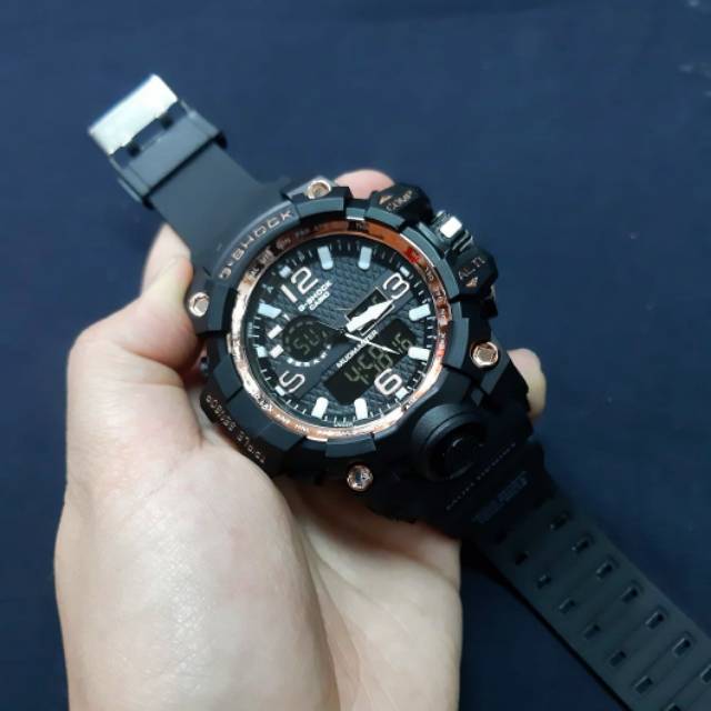 Jam Tangan Casio Gshock GWG1000 Water Resist Renang - Hitam lis Rosegold