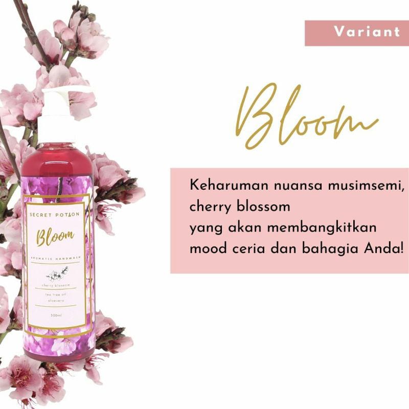 Secret Potion Aromatheraphy Natural Antibacterial Hand wash/ Hand soap Sabun Cuci Tangan 250ml