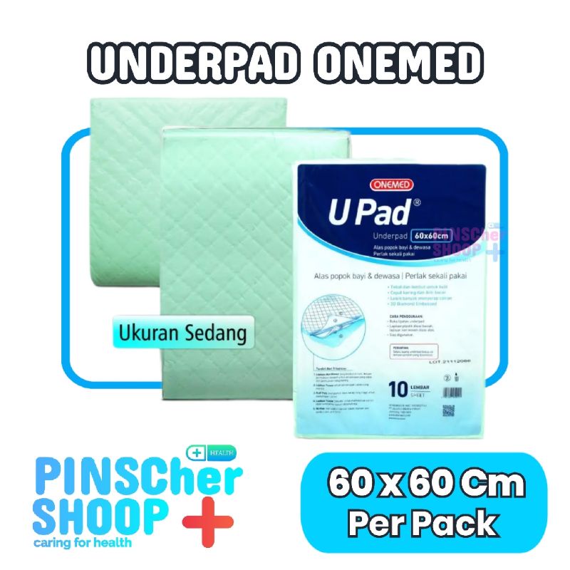 Underpad Perlak 60 x 60 cm OneMed Alas Non Woven Bayi Dan Anak