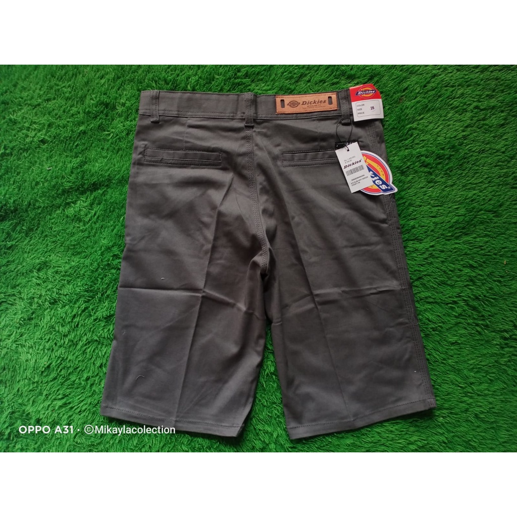 Celana Chino Pria Pendek Abu Abu Dickies Premium Full Acc