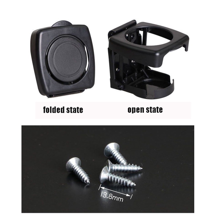 (Dalam stok, dikirim dari Jakarta)Universal Car Drink Cup Holder Beras Hitam Abu-abu Tiga Warna Lipat 328 Cup Holder Dilengkapi dengan empat sekrup kecil dan dua buah perekat 3M, Anda dapat memilih metode pemasangan sesuai dengan kebutuhan Anda sendiri.