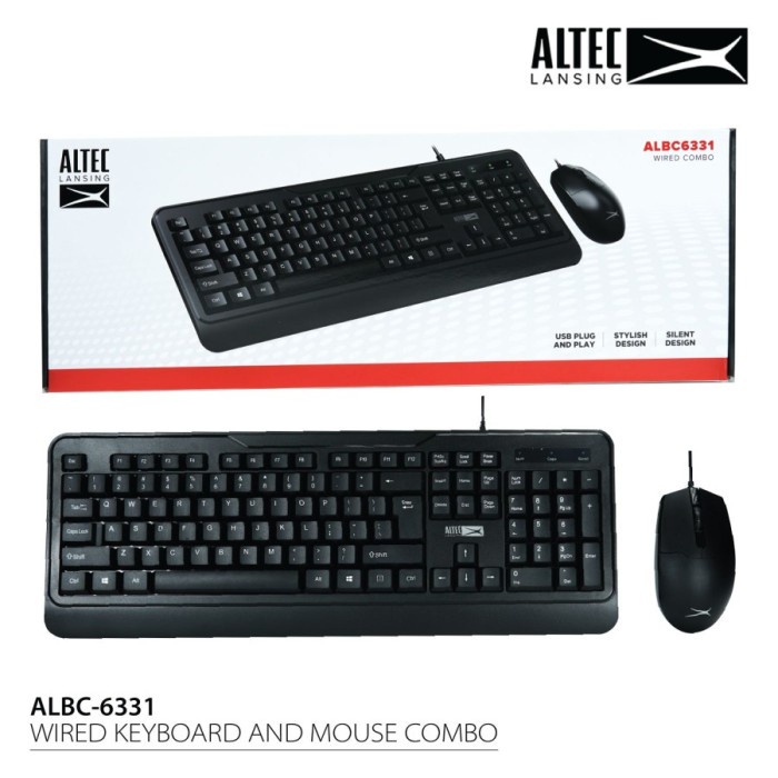 Altec Lansing Bundle  Keyboard + Mouse Wired ALBC6331