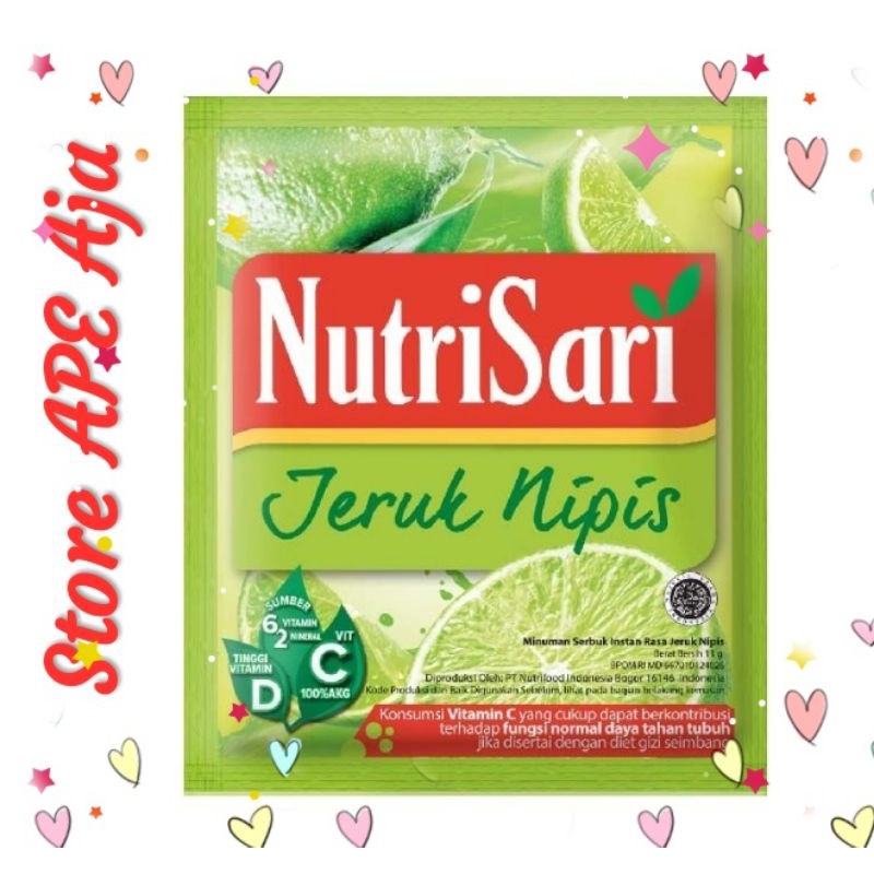 

NUTRISARI Rasa Jeruk Nipis [ 14gr x 10 sachet ]