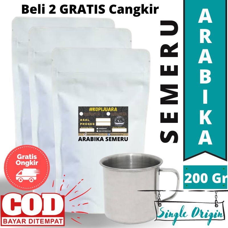 

Kopi Arabika Semeru Single Original Pilih Bubuk - Roastbean