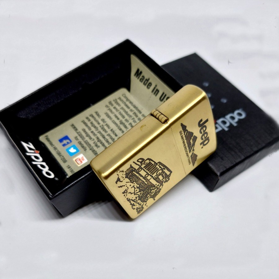 Korek Api Zippo Gold Classic Premium Jeep