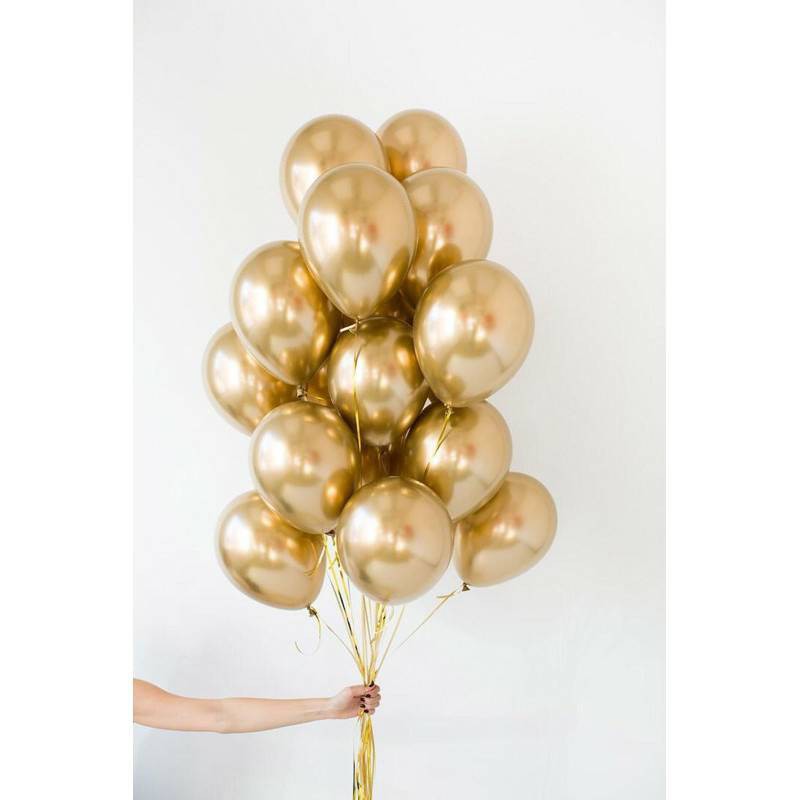 [Harga / 20 pcs] Balon Latex Metalik Chrome / Metalic Ballon Chrome / balon foil /  balon glossy / balon ulang tahun warna warni