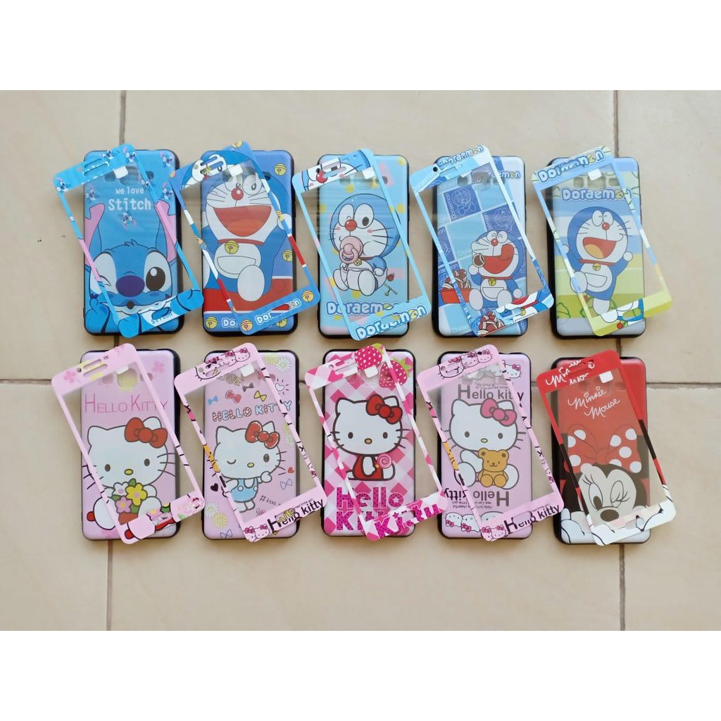 VARIAN Sofcase Karakter Unik Tipe Hp Samsung J5#J5 Prime#J7 Prime#J2 core Dan Free Temper Glass Cell