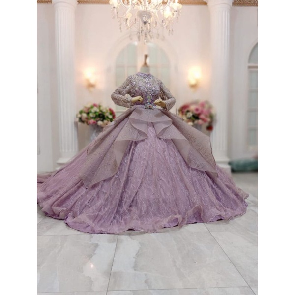 GAUN PENGANTIN  BARBY GOTIK /BAJU PENGANTIN MODERN/GAUN SLIM DRES/GAUN TERBARU/WEDING DRES//KEBAYA AKAD