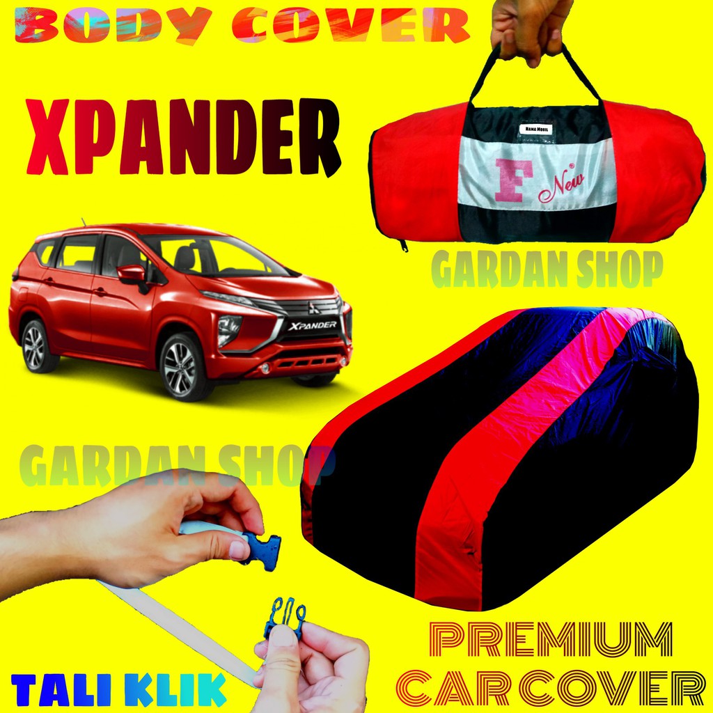 Body Cover XPANDER Sarung MERAH Penutup Pelindung Bodi Mobil Expander Waterproof PREMIUM Cover