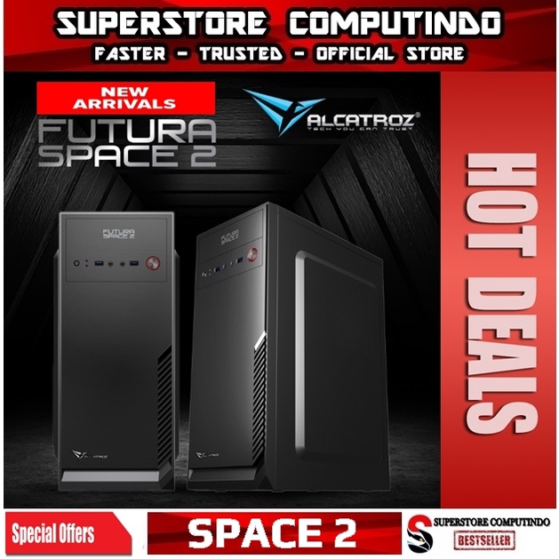 Alcatroz Futura Space 2 Excellent ATX PC Case 450W - Garansi 1 Tahun