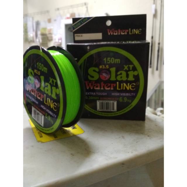 benang pancing WATER LINE - SOLAR XT (HIJAU STABILO) 150m
