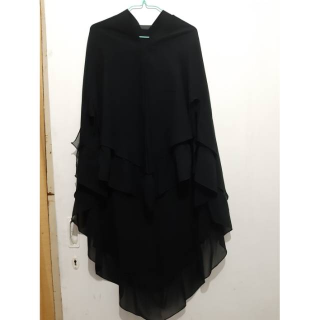 Preloved khimar 2 layer