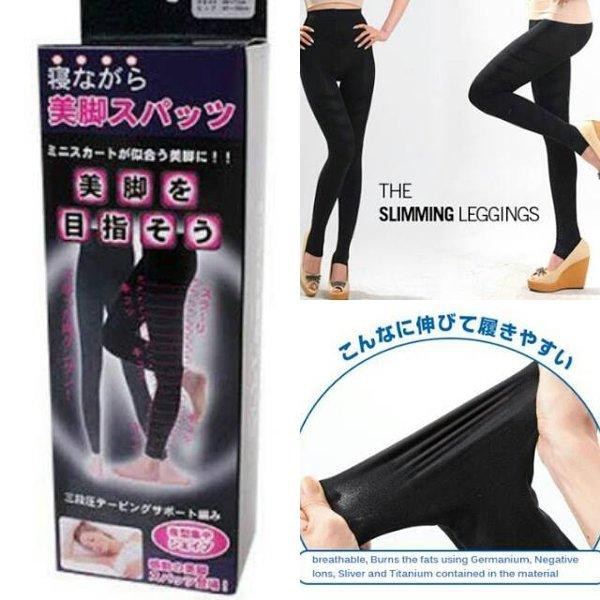 KINDSTORE❤ | CELANA SLIMMING NIGHT LEGGING / LEGING BAHAN TEBAL AMPUH BAKAR LEMAK SAAT TIDUR