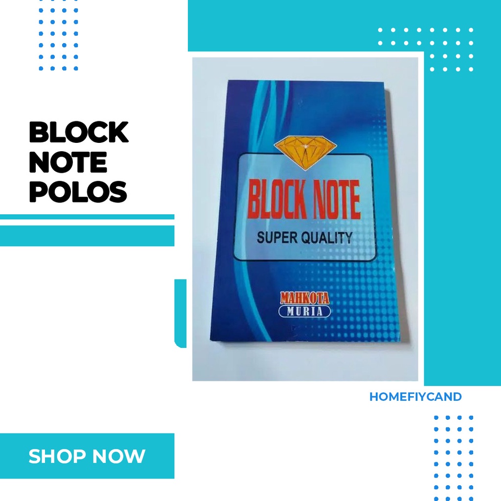 

[HOMEFIYCAND] Block Note Kecil Polos HVS