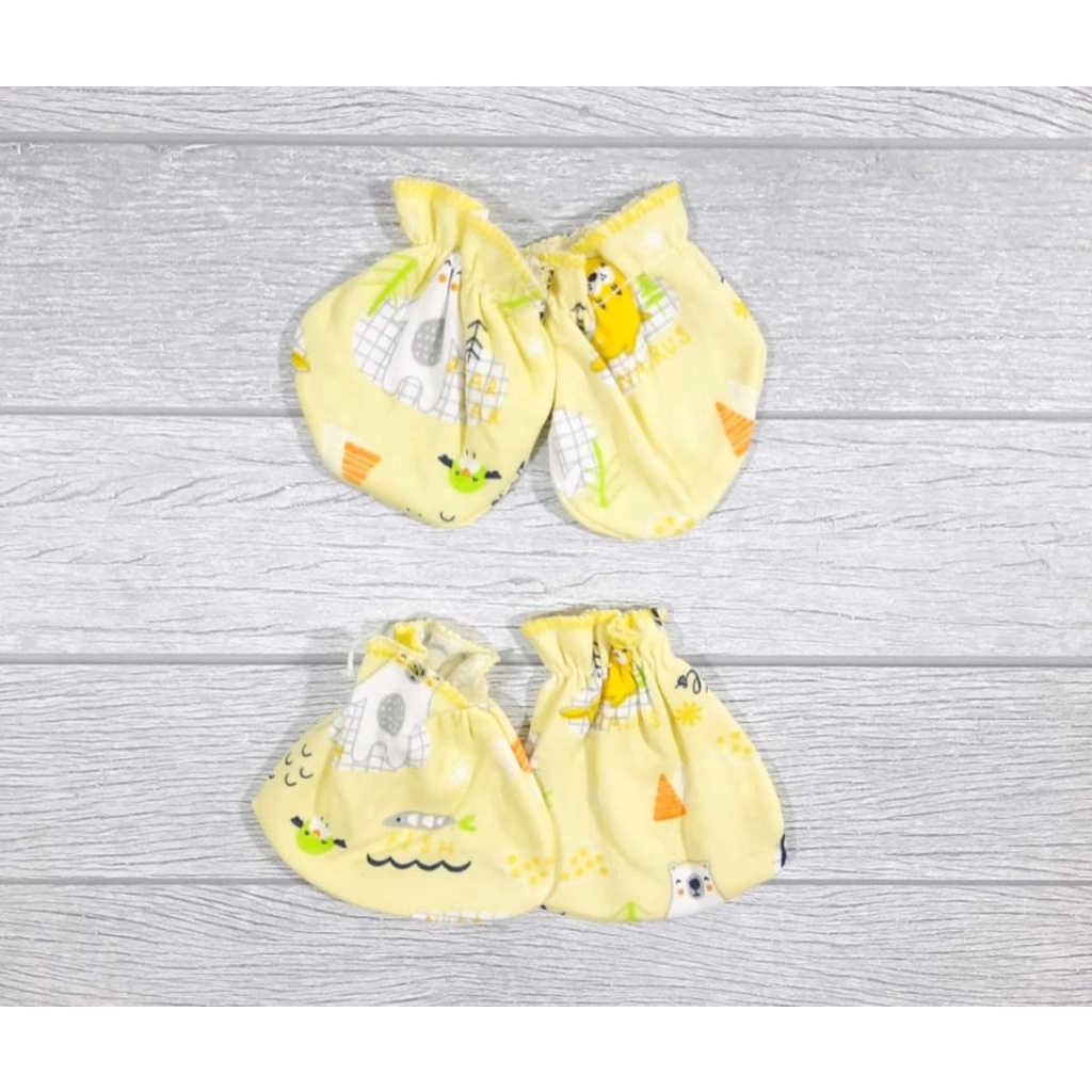 Set Sarung Tangan Bayi Vinata Full Print Murah