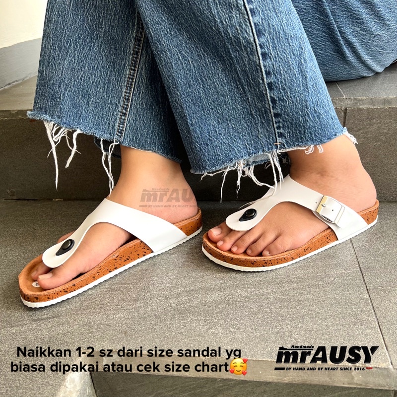 Sandal Japit Wanita Casual mrAUSY Ringan Strap 1 Gesper 1 JAPIT