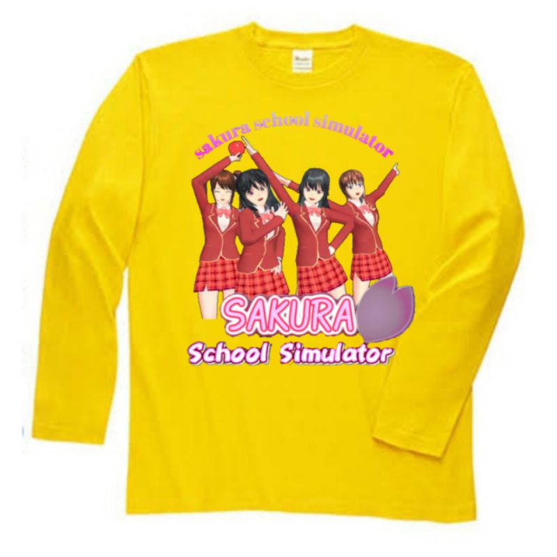 baju lengang panjang kaos anak sakura school simulator