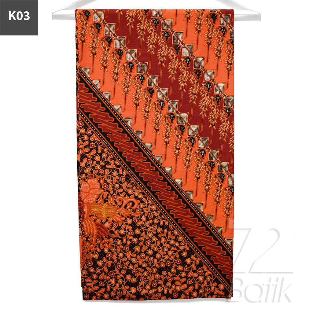 KAIN BATIK PREMIUM Bahan Katun Motif Parang Warna Biru 721326 Cap 72 Jarik Jarit Samping Kebat Panjang Batik Katun Modern Premium Bahan Seragam Batik Pernikahan Kantor Keluarga Murah Kamen Jadi Batik Bali Lembaran