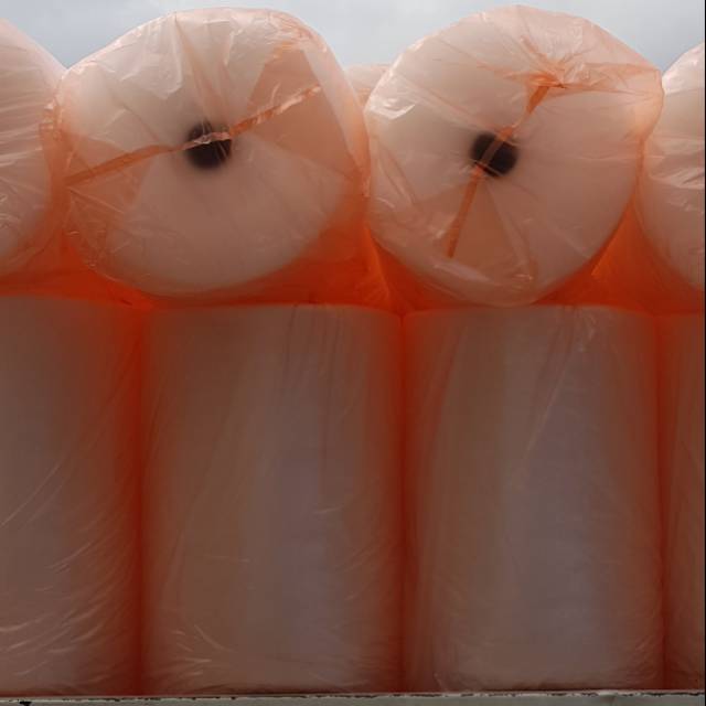 

Bubble wrap orange uk.125x50 m brand polos @2,4 kg