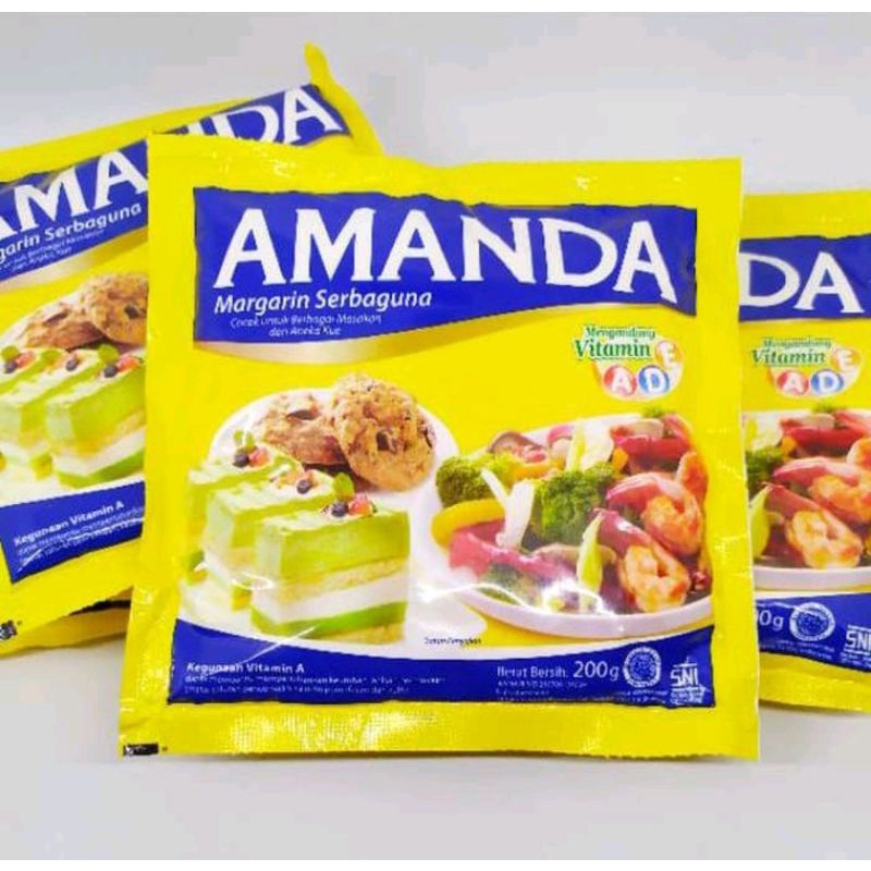 

Mentega Amanda 200gr / Mentega Blue Band / Mentega Saset / Blue Band Serbaguna