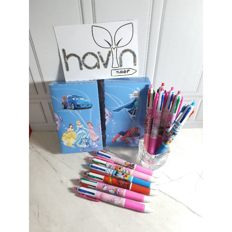 

PRODUK- (12PC) PEN 4 WARNA CETEK/BOLPEN CETEK 4WARNA/PEN FANCY KARAKTER .