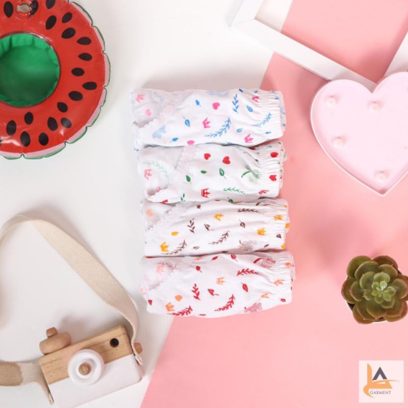 [ Isi 3pcs ] QUINN Kembang Sablon WH-CD Wanita Dewasa