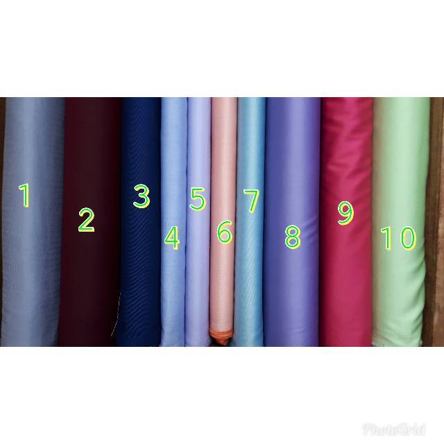 Kain Katun Silk Polos Import Bahan Kemeja Pria Dan Wanita Shopee Indonesia