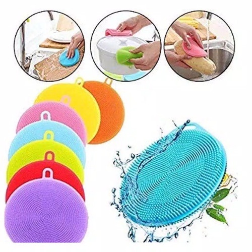 Spons Cuci Piring Silikon Serbaguna Spon Sponge Silicone Busa