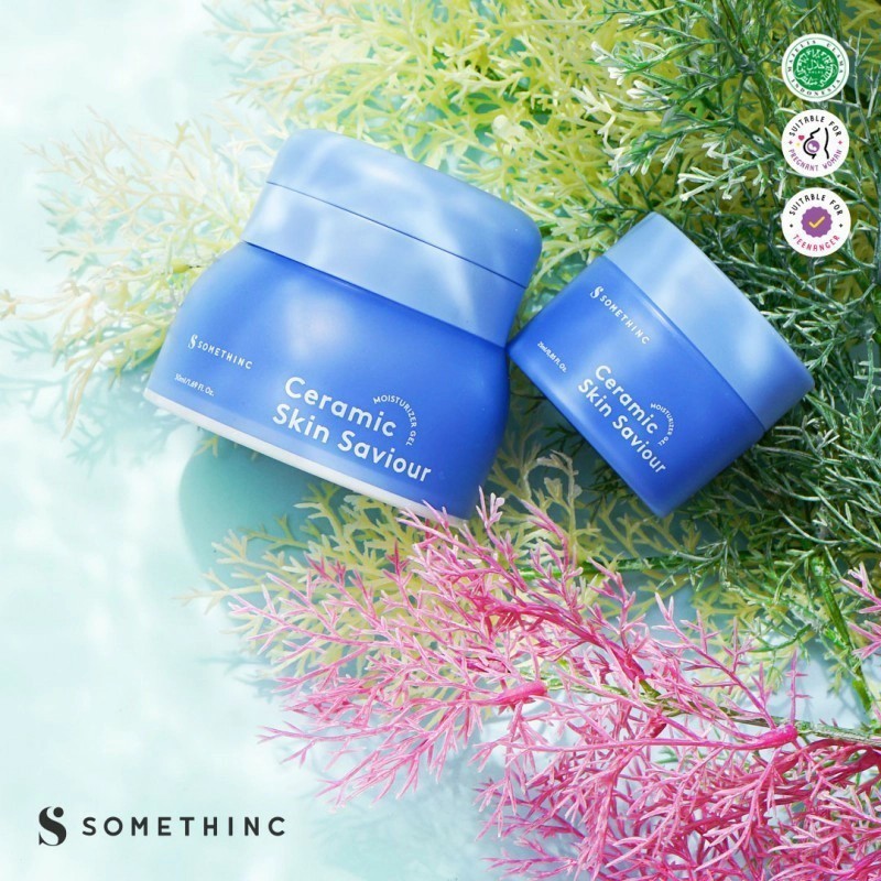 Somethinc Ceramic Skin Saviour Moisturizer Gel 50 Ml BPOM Original