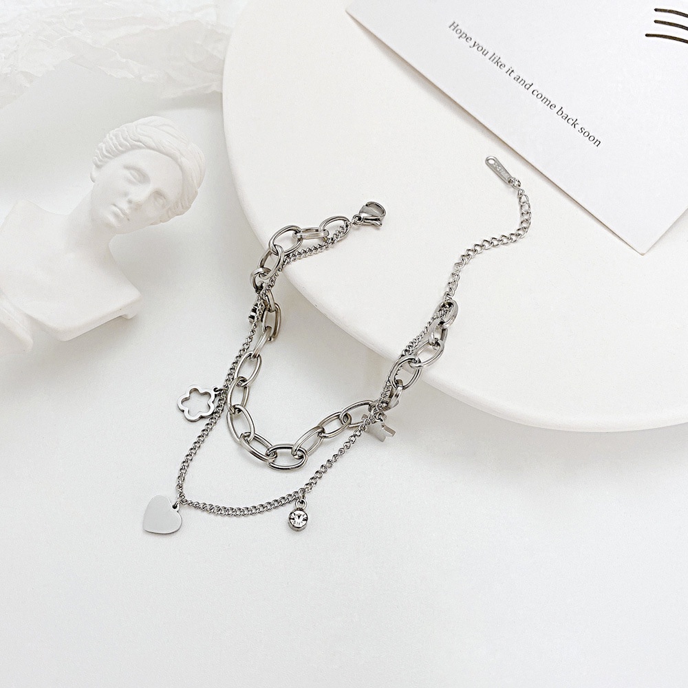 Gelang GL69 Stainless Steel / Titanium Premium Fashion Wanita Gelang Unik Lucu Keren Bagus Banget /Deluna/ BS