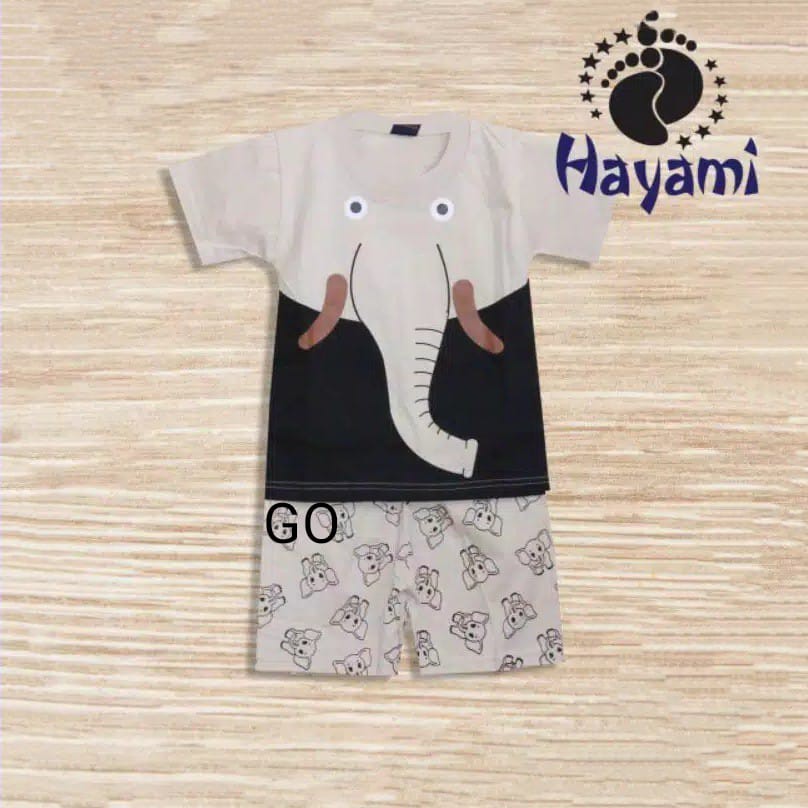 gos SETELAN Anak Motif Bergambar Baju Setelan Cowok Atasan Bawahan Laki Laki Pendek