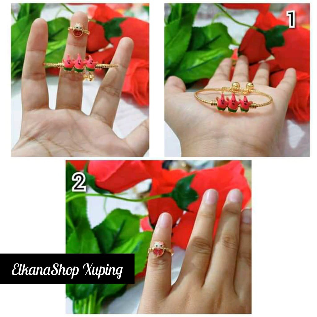 Gelang anak kolong free cincin xuping