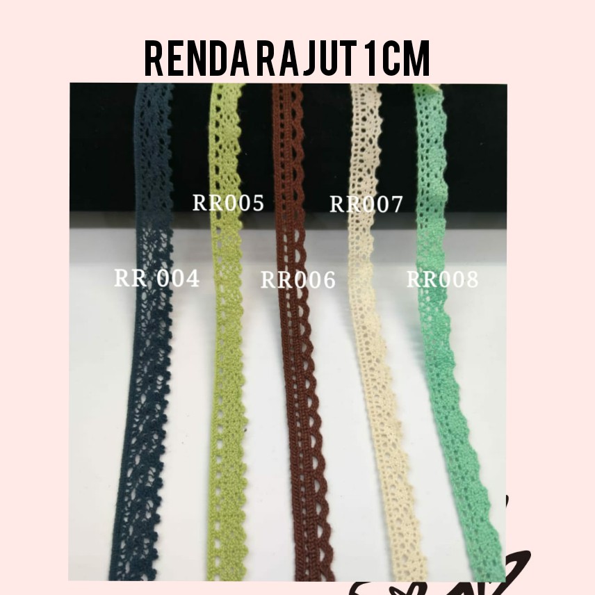 1 METER - 1CM RENDA RAJUT | RENDA KAIT