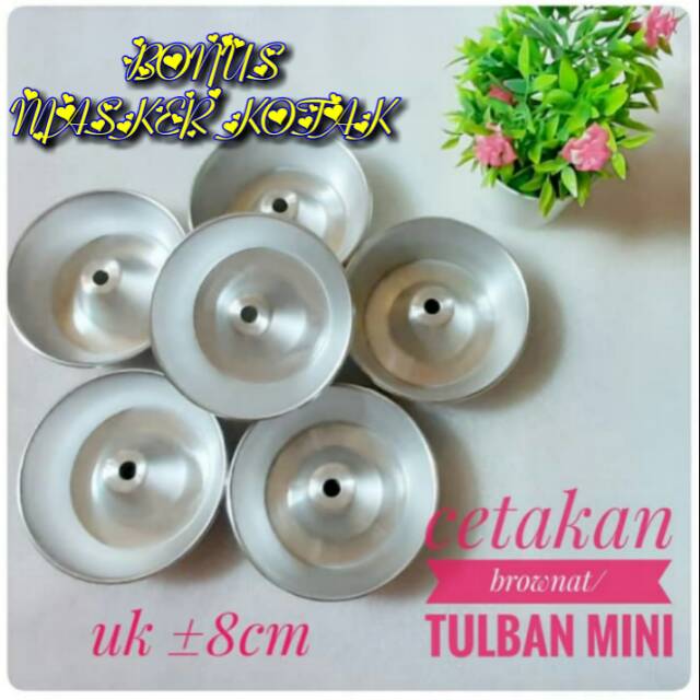 Tulban mini / Cetakan Bolu Tulban 8cm dan 10cm