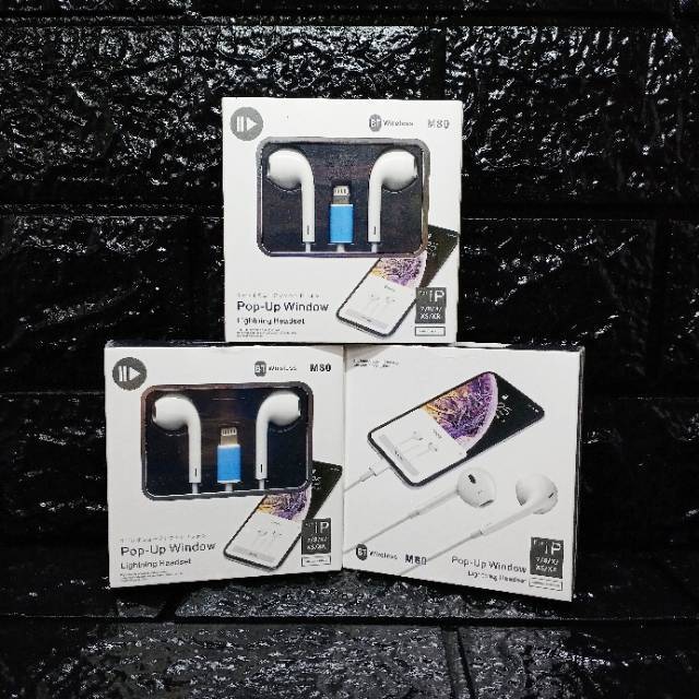 Headset 1PHON X L1GHTN1NG Konek Bluetooth via POP UP