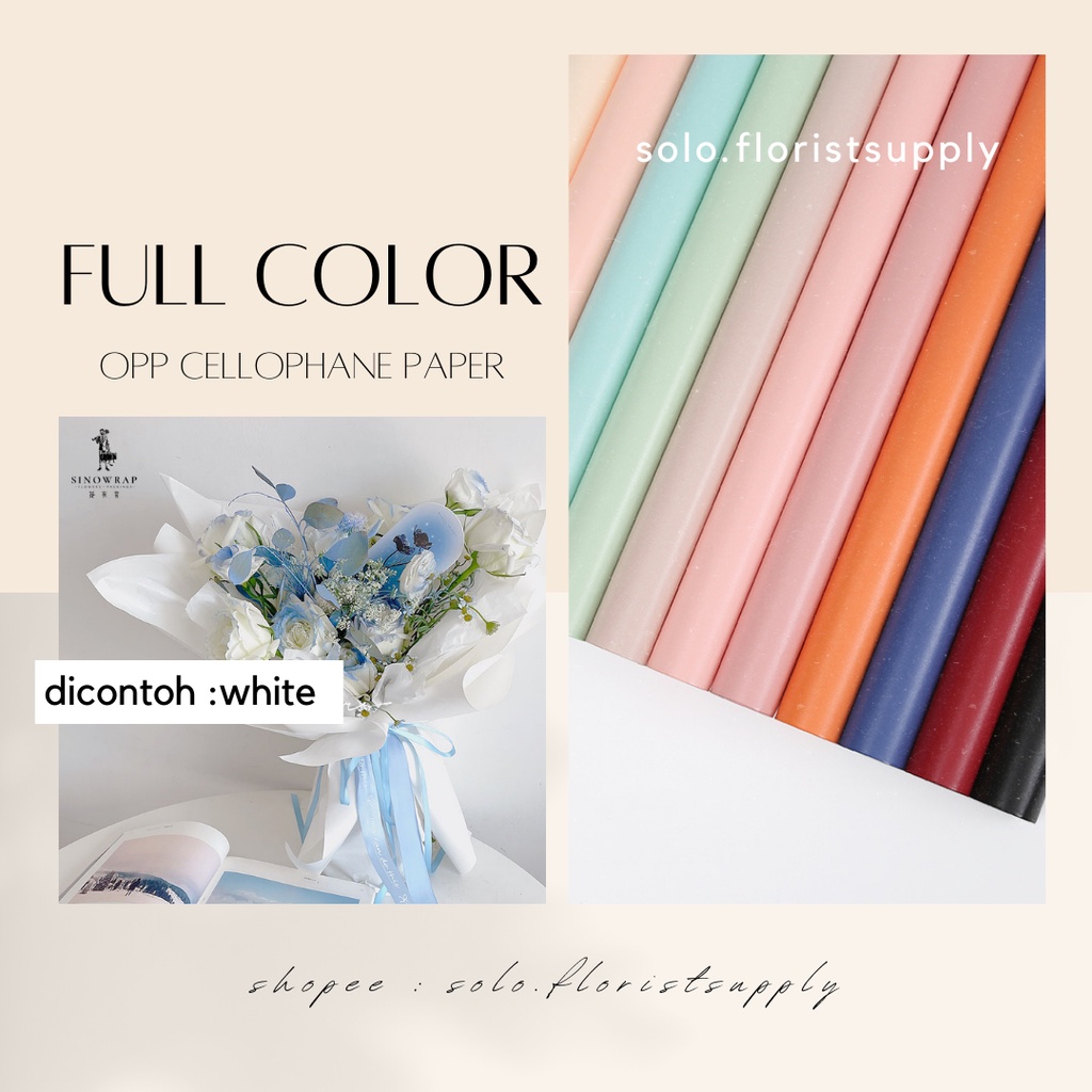 

ECER FULL COLOR OPP CELLOPHANE FLOWER WRAPPING KERTAS BUKET BUNGA PEMBUNGKUS BOUQUET HAND BOUQUET WRAPPING PAPER FLORALWRAP KERTAS CRAFT KERTAS KADO KERTAS KERAJINAN TANGAN KERTAS KADO ANNIVERSARY WEDDING FLOWER ARRANGEMENT GRADUATION GIFT ARTIFICIAL