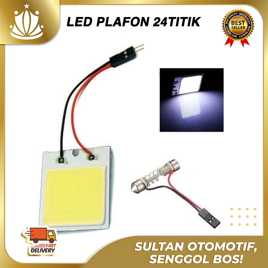 LAMPU LED KABIN PLAFON FESTOON COB PLASMA 24 TITIK TERANG UNIVERSAL